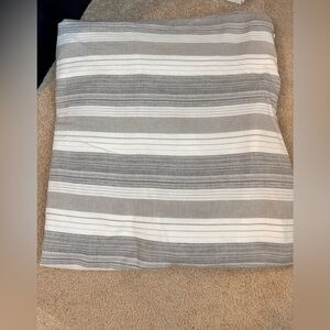 UGG Home Duvet Cover Tatum Stripe Grey Multi Turkish Cotton KING read Descript